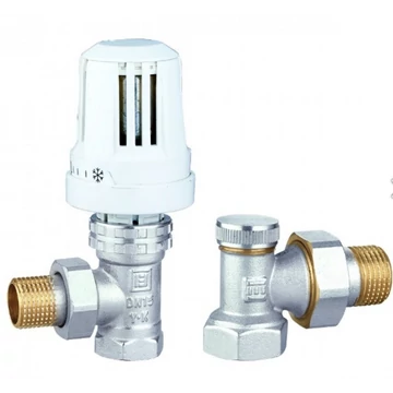 Radiátor szelep készlet 1/2" termoszát-fejjel