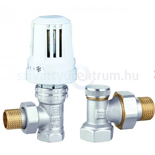 Radiátor szelep készlet 1/2" termoszát-fejjel