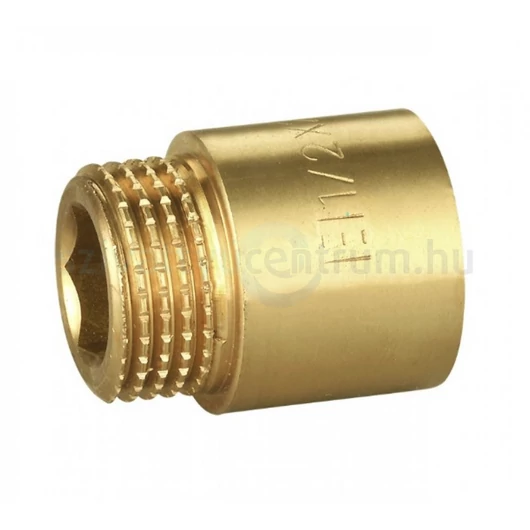 Csaphosszabbító 1/2" 60mm Réz