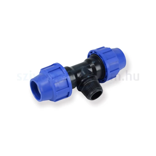 KPE T 25x1/2"x25 külső menet 16 bar