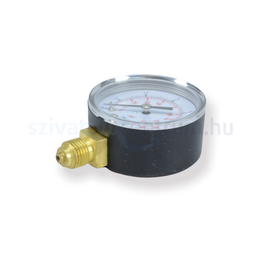 Mérőóra 0-6 bar alsó bekötés 53mm