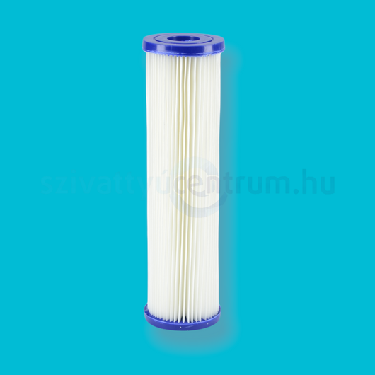 Szűrőbetét hajtogatott 10" AQUA (10 mikron, eldobható)